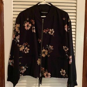 WHO WHAT WEAR - Floral Bomber Jacket Sz XL
